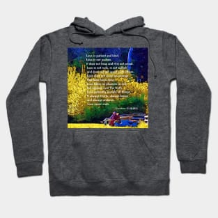 Love Is Patient - Couple In The Park Hoodie